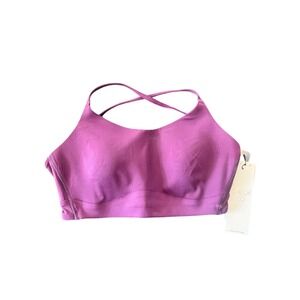 CALIA Velvet Plum Strappy Back Sports Bra Size Small NWT